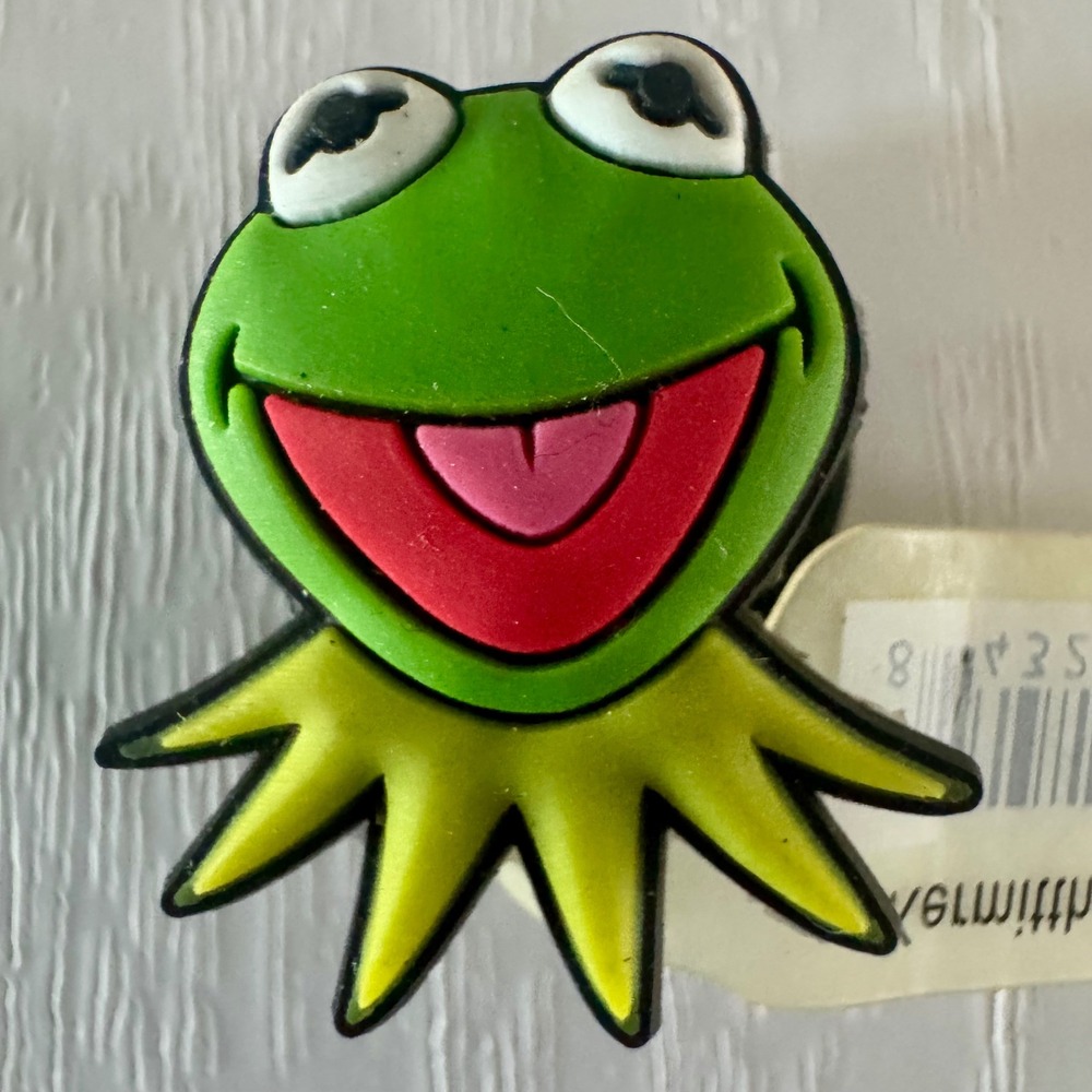 NWT Kermit the Frog Muppets Jibbitz Shoe Crocs Charm Green Retro 2006